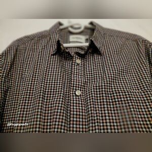 Goodfellow & Co Black, Pink, and White Checkered Long Sleeved Shirt